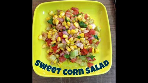 Corn Salad Recipe Sweet Corn Salad Corn Kosambari Recipe Waahtasty Youtube