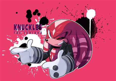 Download Stunning Illustration of Knuckles The Echidna in Pink Tone ...