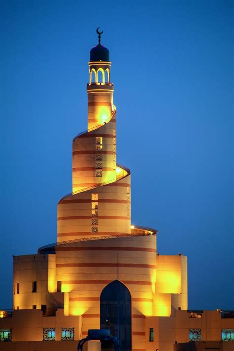 Happy Friday / The spiral minaret in Doha, Qatar | Central mosque, Doha ...