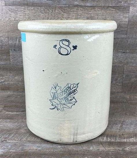 Western Stoneware Gal Crock Jar Schneider Auctioneers Llc