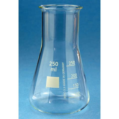 Erlenmeyer Flask Wide Neck Karl Hecht Glassware Factory