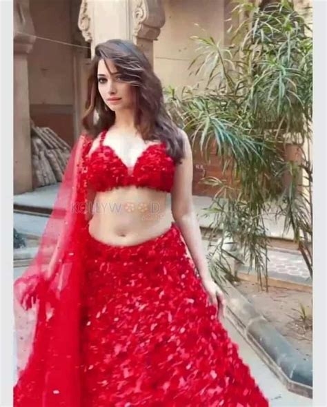 Milky White Tamannaah In A Sexy Hot Red Lehenga Photoshoot Stills 07 226065 Kollywood Zone