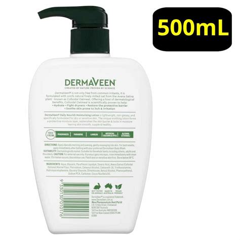 DermaVeen Daily Nourish Moisturising Lotion 500mL Pump Discount Chemist