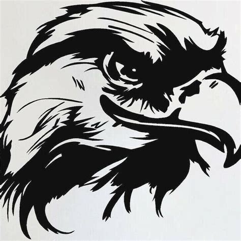 Large Hawk Car Decal Etsy