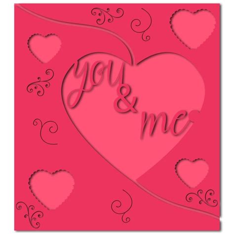 Carte De Voeux Saint Valentin Couches Vecteur Premium