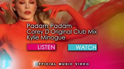 Kylie Minogue Padam Padam Corey D Original Extended Club Mix