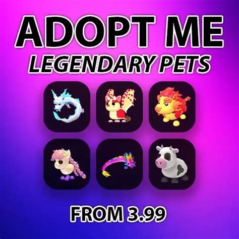 Adopt Me Legendary Pet Shop From £199 No Potions Same Day