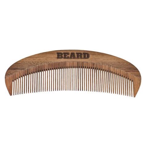 Pente De Madeira Beard Curvo