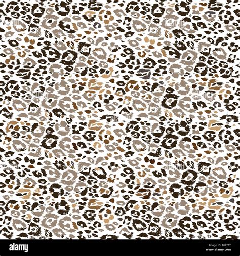 Abstract Textured Pattern Bright Animal Skin Leopard Seamless Print