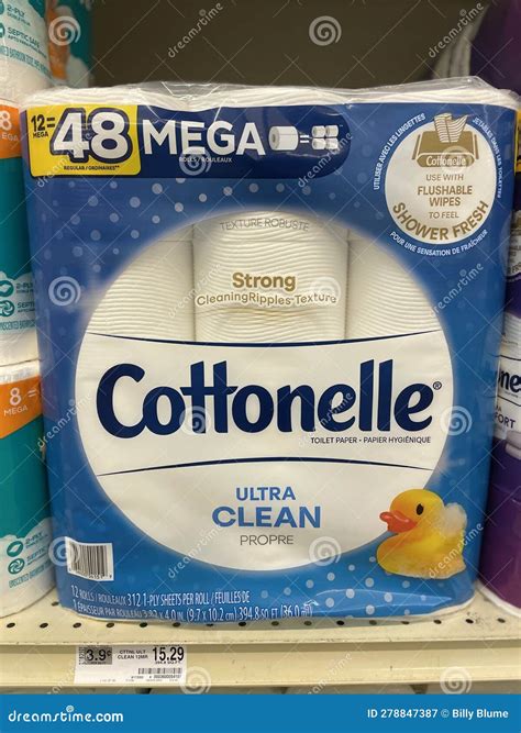 Food Lion Grocery Store Toilet Paper Cottonelle Clean Editorial