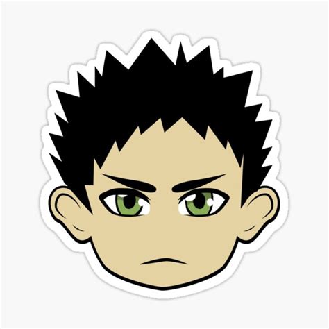 Iwaizumi Hajime Chibi Face Sticker For Sale By Mtcicero Redbubble