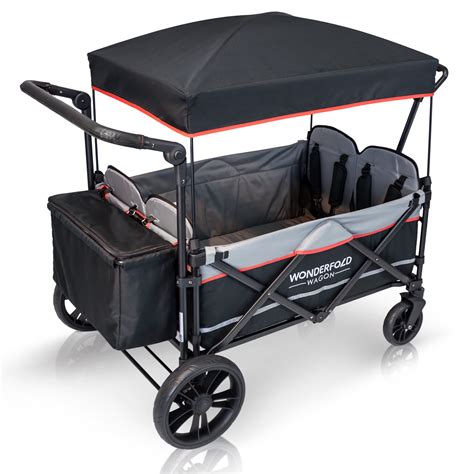 X4 Pull And Push Quad Stroller Wagon 4 Seater Back Order Wonderfold