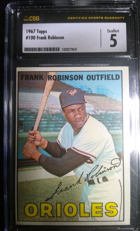 Topps Frank Robinson Baltimore Orioles Csg Excellent Etsy