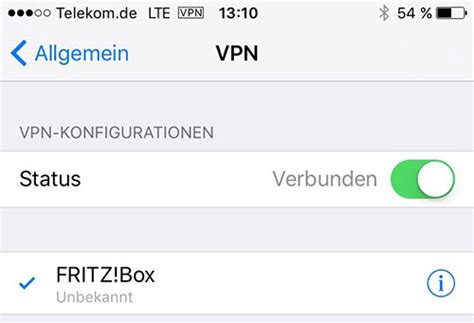 VPN Verbindungen Mit Der FRITZ Box Konfigurieren Und Nutzen Iphone