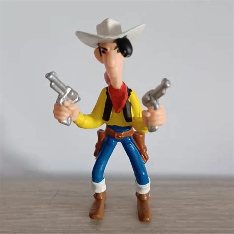 FIGURINE LUCKY LUKE Lucky Luke Avec Deux Colts Plastoy 1997 EUR 5