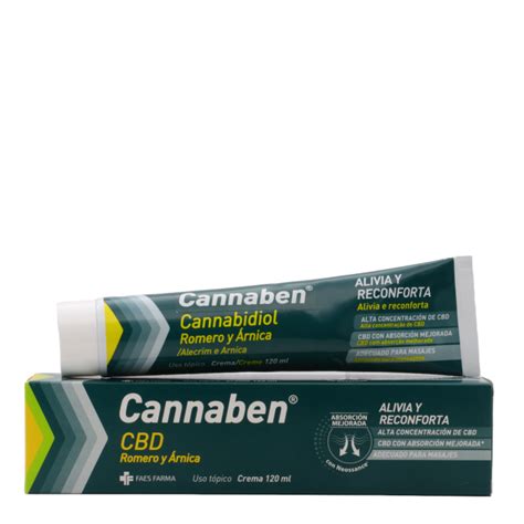 Cannaben CBD Romero y Árnica Crema 120ml Farmasoler