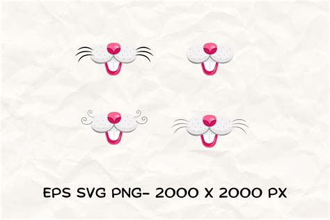 Bunny Face SVG | Rabbit Face Mask SVG Graphic by Art's and Patterns ...