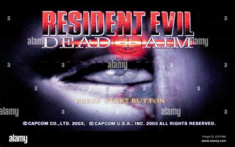 Resident Evil Dead Aim Sony Playstation 2 Ps2 Editorial Use Only