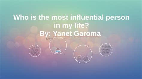 Who is the most influential person in your life? by Mekdes Jima on Prezi