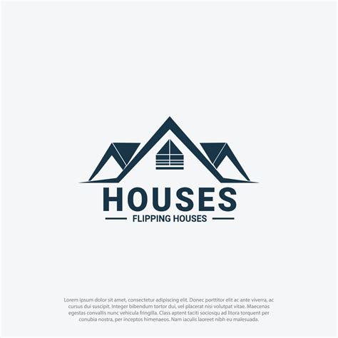 simple Real Estate Logo, house roof concept. Creative Housing ...