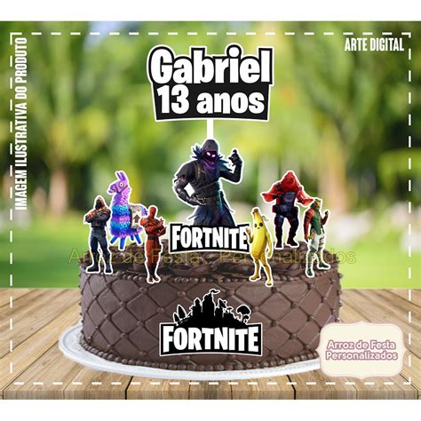 Topo Topper De Bolo Fortnite Personalizado Shopee Brasil Porn Sex Picture