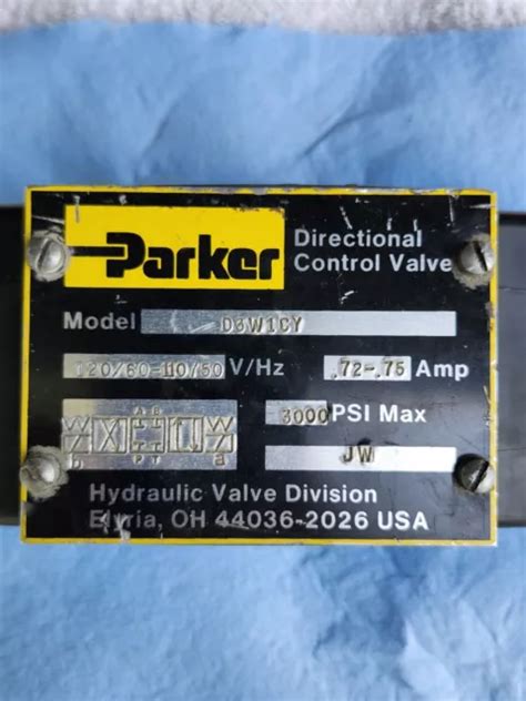 PARKER HANNIFIN HYDRAULIC Directional Control Valve D3W1CY 120 110V