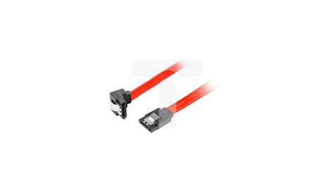 Kabel SATA DATA III 6GB s 0 7m z zatrzaskami metalowymi kątowy