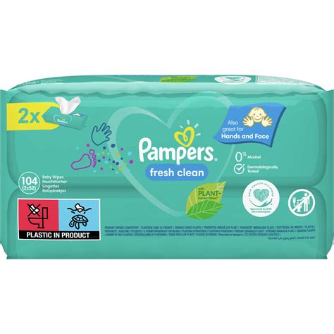 Pampers Fresh Clean Nedves Törlőkendő 2 Csomag 104 db eMAG hu