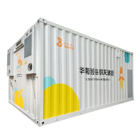 0 5MW LiFePO4 Battery Containerized Energy Storage System Baykee