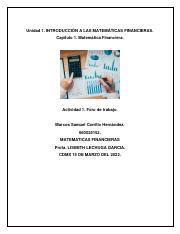 A1 JLHG pdf Unidad 1 INTRODUCCIÓN A LAS MATEMÁTICAS FINANCIERAS