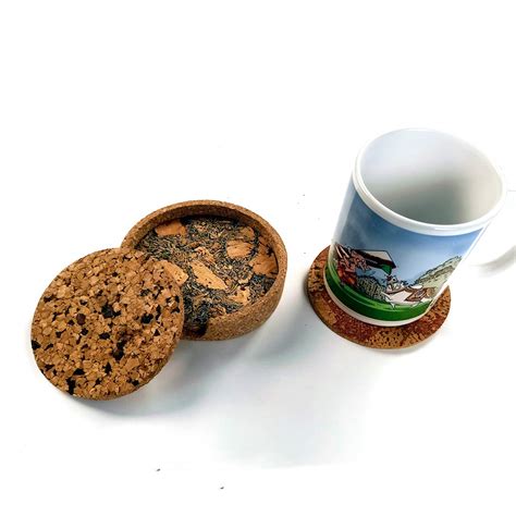 Buy Best Cork Coaster Set With Coaster Holder Set Of Texture