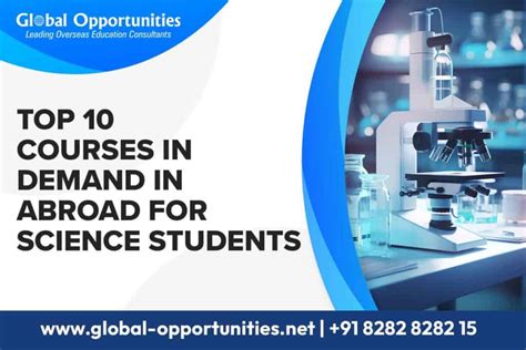 Top 10 Courses In Demand In Abroad For Science Students