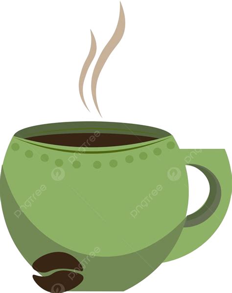 Freshly Made Cup Of Coffee Vector Illustration Caffeine Brown Drink