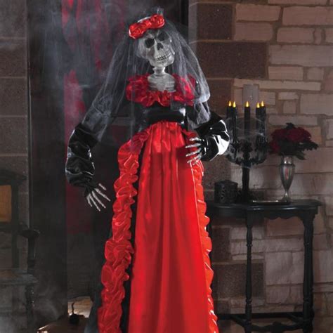 Life Size Zombie Bride Halloween Figure Grandin Road