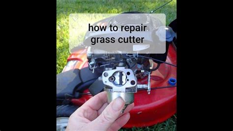 How To Repair Grass Cutter Youtube