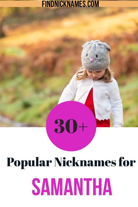 30 Awesome Nicknames For Samantha Find Nicknames Funny Nicknames