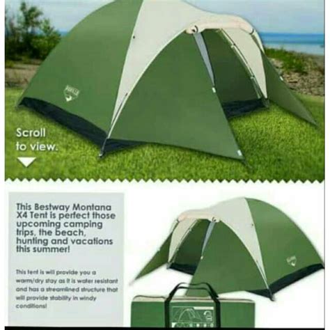 Jual Tenda Dome Camping Bestway Montana Kapasitas Orang Shopee