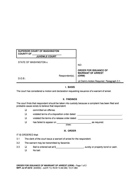 Printable Missouri Arrest Form Printable Forms Free Online