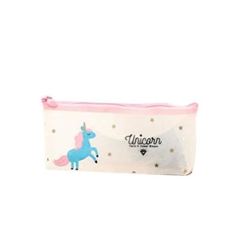 Trousse Crayons Licorne De Grande Capacit Avec Fermeture Clair Sac