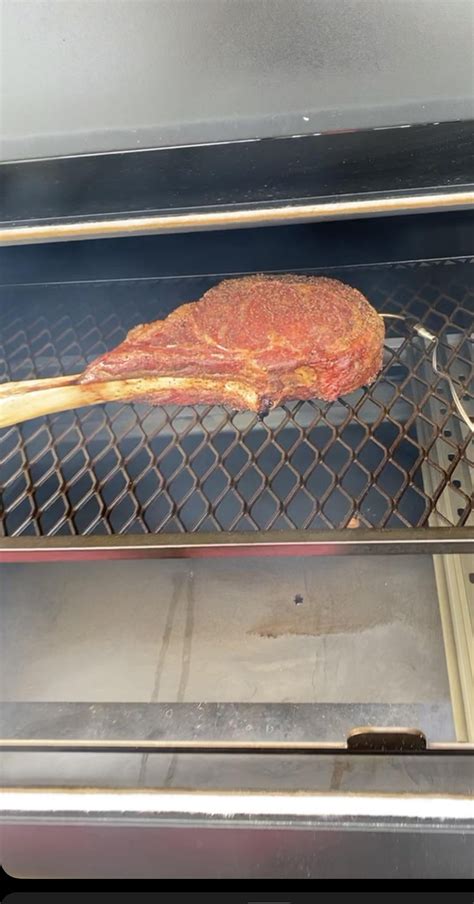 First Smoke And Sear Reverse Seared Tomahawk R Smoking