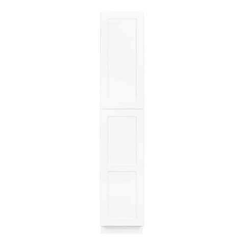 White Shaker 18 Pantry Utility Cabinet Nelson Cabinetry