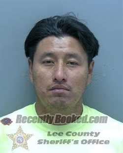 Recent Booking Mugshot For OSCAR MENDOZA JIMENEZ In Lee County Florida