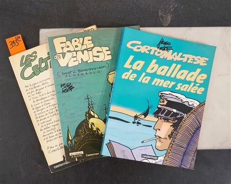 BANDE DESSINÉE PRATT Hugo Ensemble de 3 albums Corto Maltese