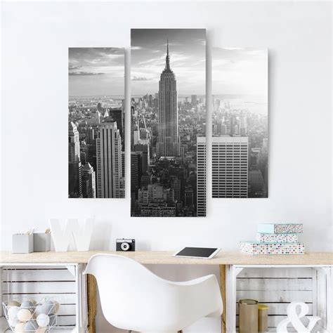 Stampa Su Tela Manhattan Skyline In Pezzi Su Bilderwelten It