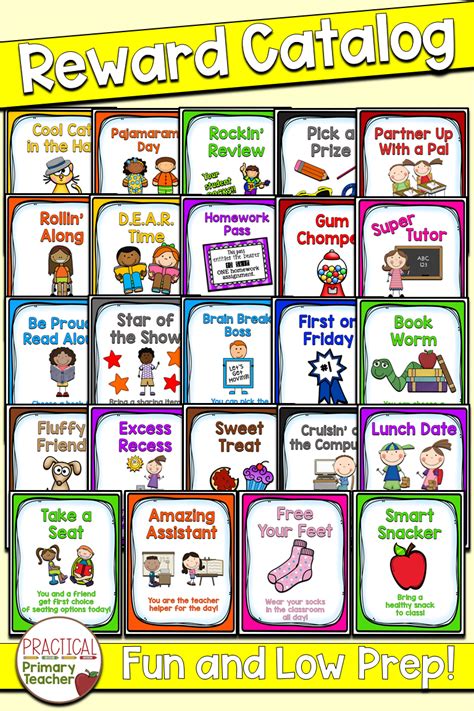 Reward Catalog Classroom Rewards Student Rewards Classroom Behavior