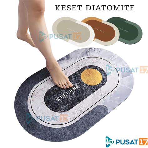 Jual Pusat Keset Kaki Diatomite Anti Slip Nyerap Air Keset