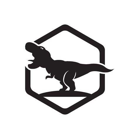 Powerful T-REX logo, jurassic period concept icon illustration design ...