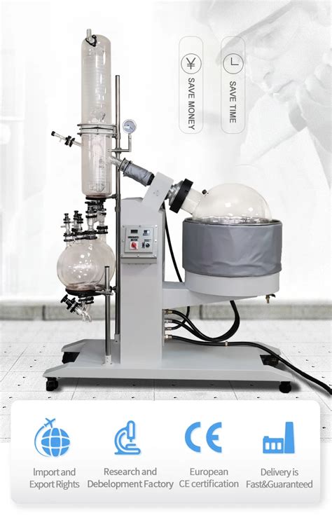 Explosion Proof Large 100l Industrial Rotary Evaporator 100 Liter Systems With Motorized Lift