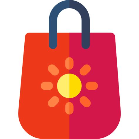 Icono De Bolsa De La Compra Basic Rounded Flat