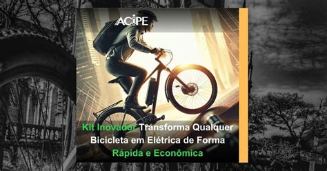 Kit Inovador Transforma Qualquer Bicicleta Em Elétrica De Forma Rápida